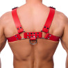 The Red Harness Harnais en cuir Buckle Rouge